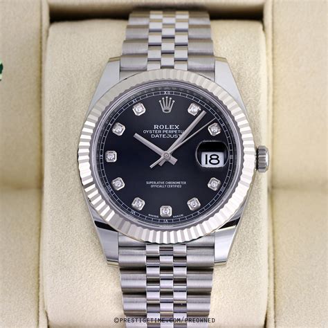 black and silver rolex|buy pre owned Rolex online.